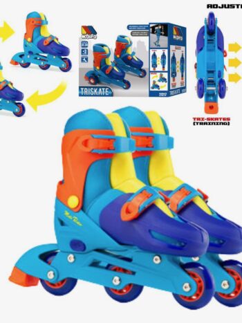 PATIN EN LINEA CONVERTIBLE AZUL