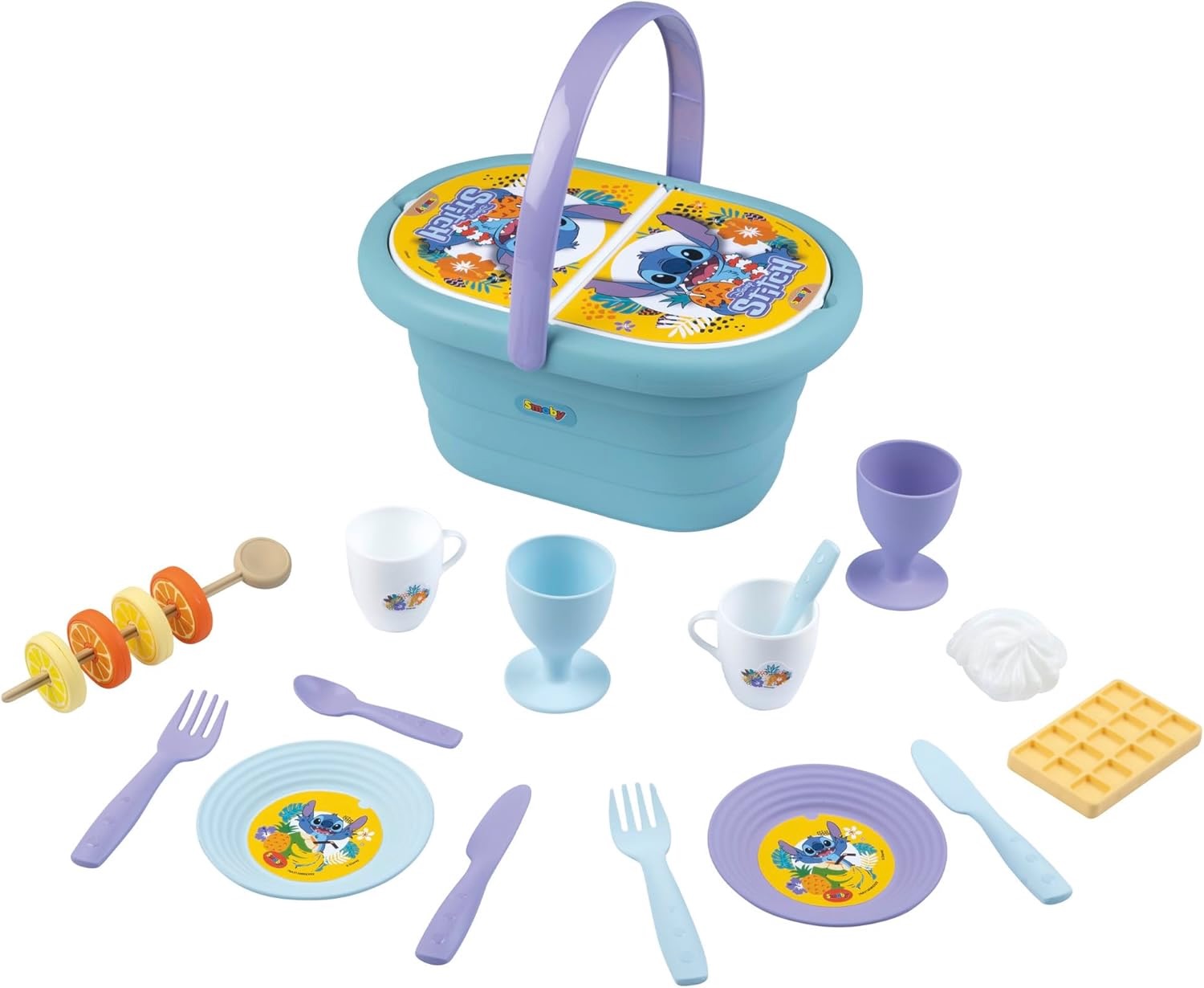 Smoby Cesta de Picnic Stitch - 19 Accesorios