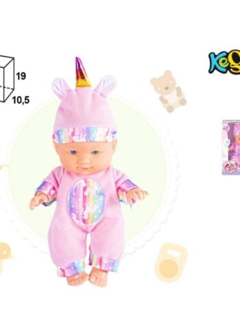 MUÑECA BEBE ARCOIRIS 22CM. SURT.