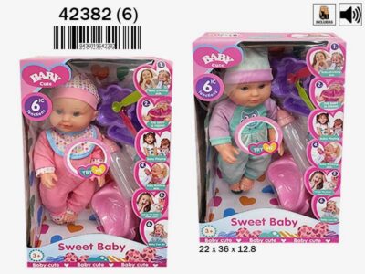 MUÑECO LLORÓN 2 Modelos CON SONIDO PILAS INCL.