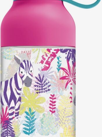 KIDS BOTELLA ECOZEN ICE CON COLGADOR ZEBRAS 430 ML