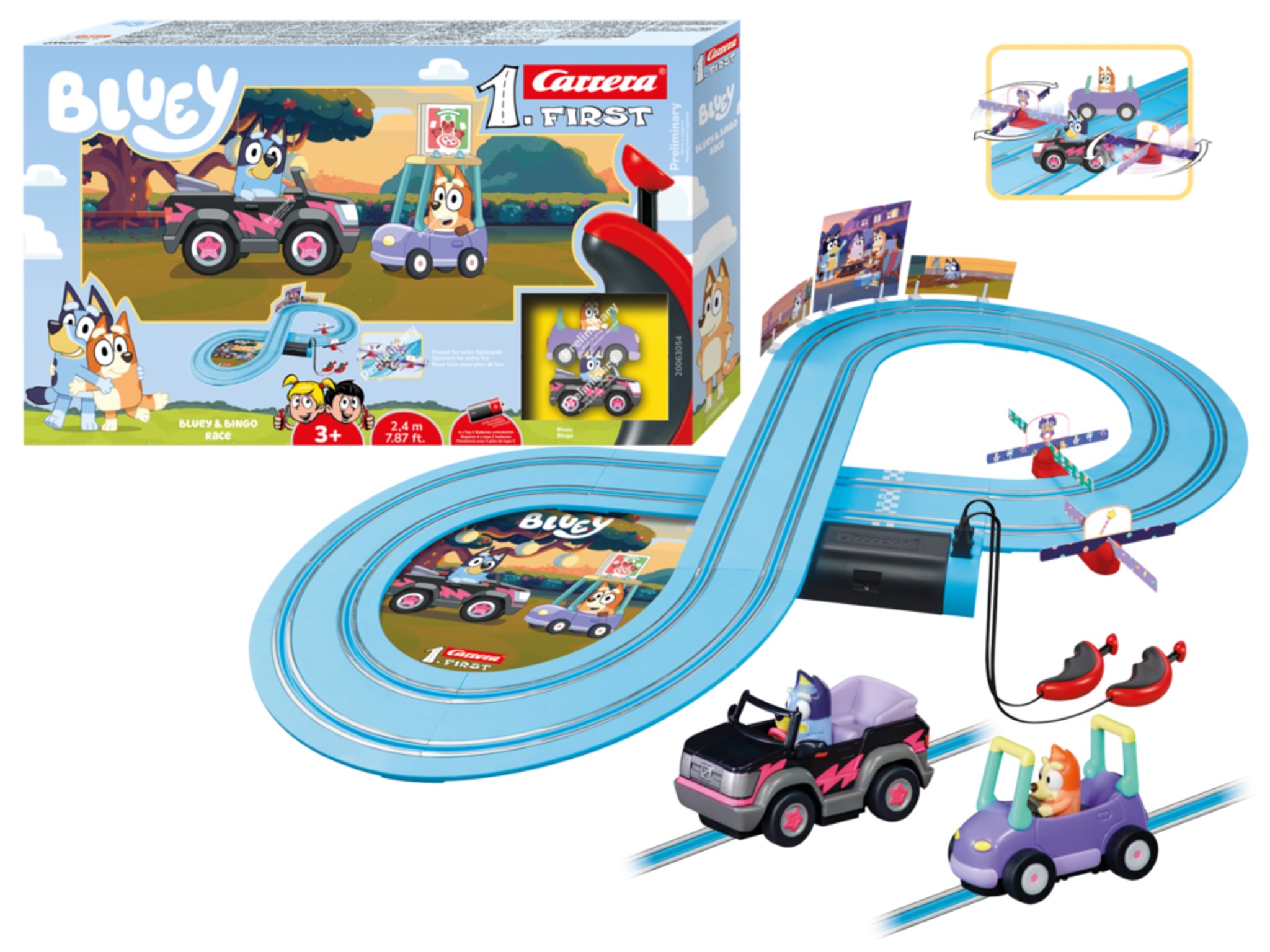 Carrera First Circuito Bluey & Bingo 2,4m.