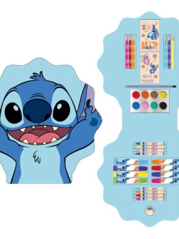 SET PAPELERÍA COLOREABLE Stitch en Caja