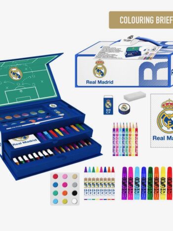 SET PAPELERÍA COLOREABLE MALETÍN Real Madrid
