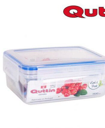 FIAMBRERA HERMET. RECT. 1500 ml. QUTTIN "L&F"