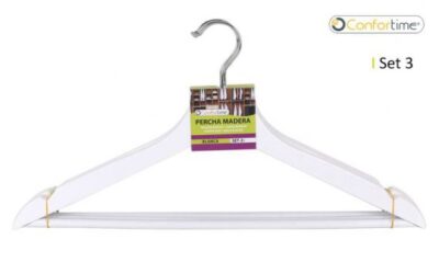 SET 3 PERCHAS MAD. BLANCA 42.5X21.5 CONFORT