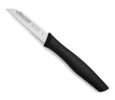 CUCHILLO MONDADOR 80 MM., MANGO NEGRO