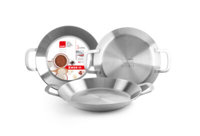 PAELLERA TRICAPA INOX-ALU 34 CM