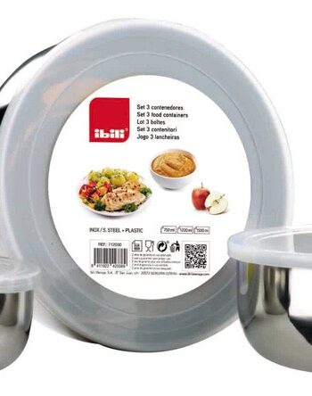 SET DE 3 FIAMBRERAS INOX 14+16+18 CMS.