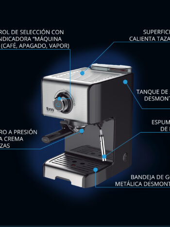 CAFETERA ESPRESSO MANUAL 15 BAR TME