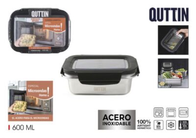 FIAMBRERA ACERO 0.6L MICROONDAS-HORNO