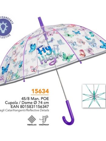 Paraguas infantil 45/8 Manual MARIPOSAS
