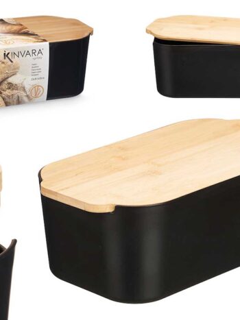 PANERA NEGRA TAPA BAMBU 4,5L