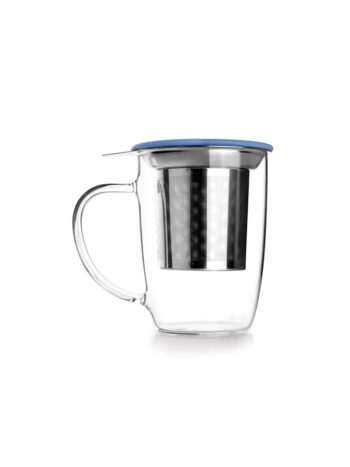 TAZA DE TE CON FILTRO Y TAPA 450 ML