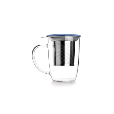 TAZA DE TE CON FILTRO Y TAPA 450 ML