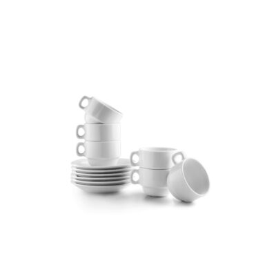 SET 6 TAZAS 80ML + PATILLOS MOKA CASTILL