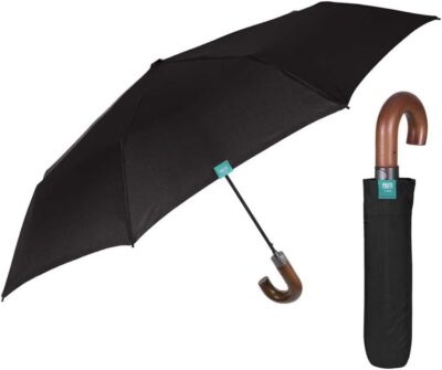 Paraguas hombre 58/8 automatico Negro c/mango