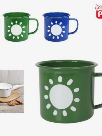 TAZA MUG ESMALTADA COLORES SOL 350ML PRIVILEGE
