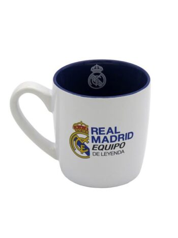 Real Madrid Taza Blanca Bicolor en Caja