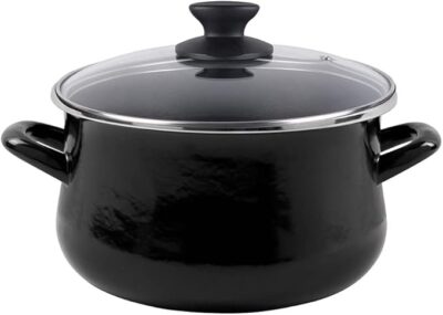 Olla Black tapa vidrio 28 cm