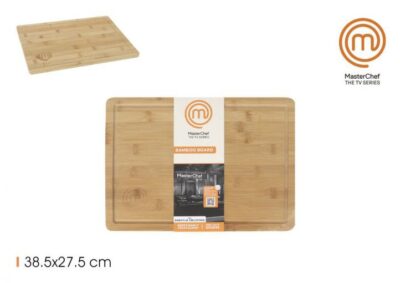 TABLA DE CORTAR BAMBU 38.5x27.5x1.5cm MASTERCHEF