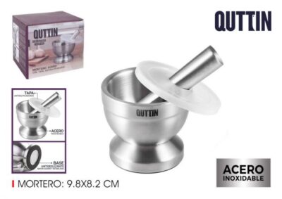 MORTERO ACERO 9.8X8.2CM QUTTIN