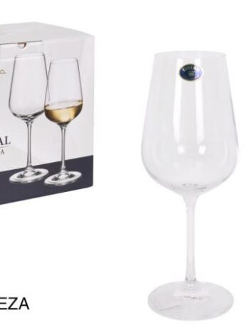 SET 6 COPAS VINO BOHEMIA 360cc "SIRA"