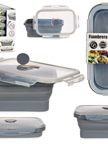 FIAMBRERA SILICONA RECTANGULAR 800ML ANTRACITA