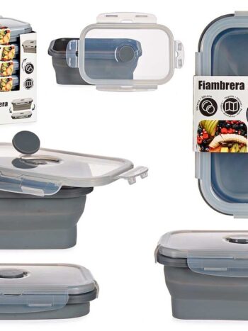 FIAMBRERA SILICONA RECTANGULAR 540ML ANTRACITA
