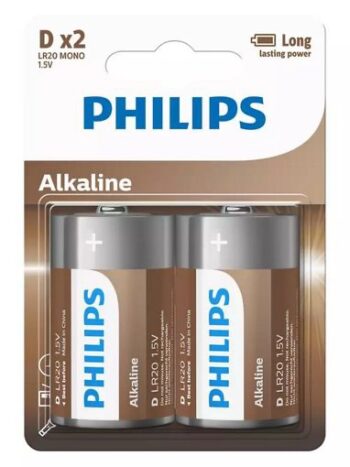 Pila Philips Alkaline Bronce C 2-blister LR14A2B/1