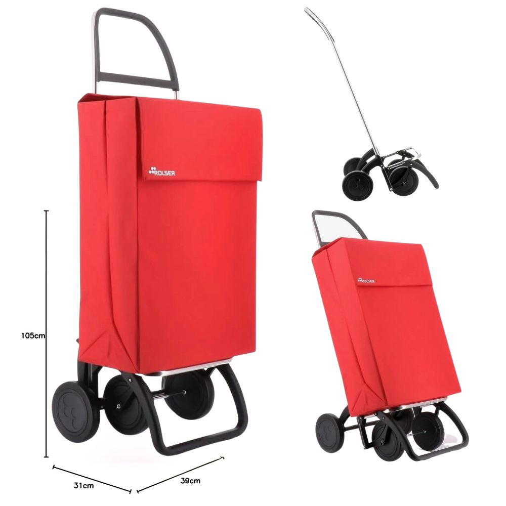 Carro de Compra Jean LN 4 Ruedas Rojo