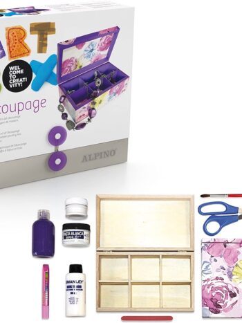 ARTBOX-DECOUPAGE, ESTUCHE MADERA