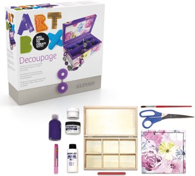 ARTBOX-DECOUPAGE, ESTUCHE MADERA