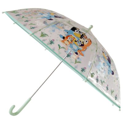 BLUEY PARAGUAS MANUAL INFANTIL 48 CM TRANSPARENTE