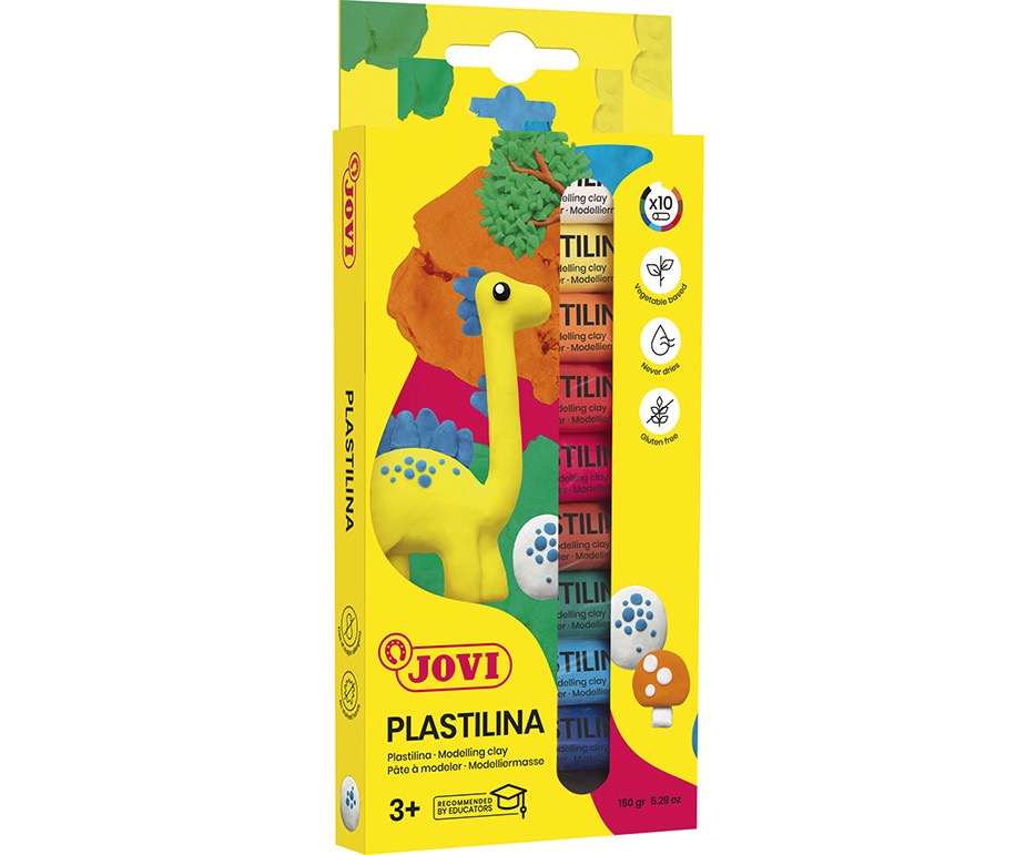 PLASTILINA Estuche 10 barras 15 g colores surtidos