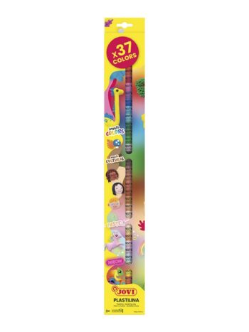 PLASTILINA Estuche 37 barras 15 g colores surtidos
