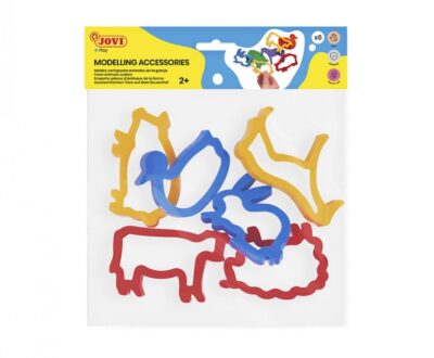 JOVI Bolsa 6 moldes de corte animales granja
