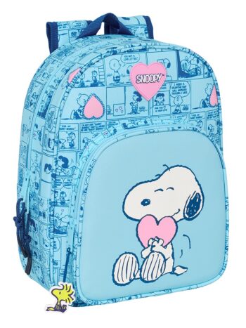 MOCHILA INFANTIL ADAPT.CARRO SNOOPY "LOVE"
