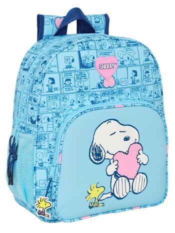 MOCHILA JUNIOR ADAPT.CARRO SNOOPY "LOVE"