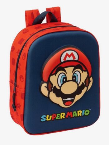 MOCHILA GUARDERIA 3D BOLSILLO RED SUPER MARIO
