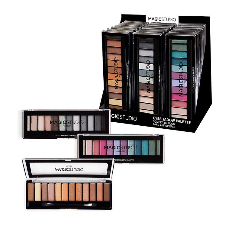 MAGIC STUDIO Paleta Sombras Ojos 12 Colores