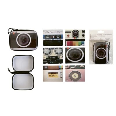 CAJA METAL VINTAGE RECTANGULAR CON CREMALLERA