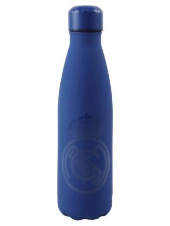 Real Madrid Botella Azul Rubberizada Doble Pared
