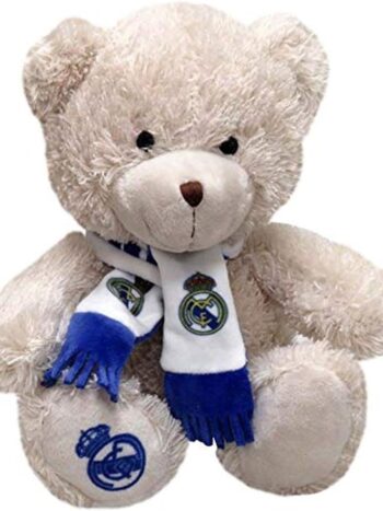 Real Madrid Peluche Osito con Bufanda 20 cm