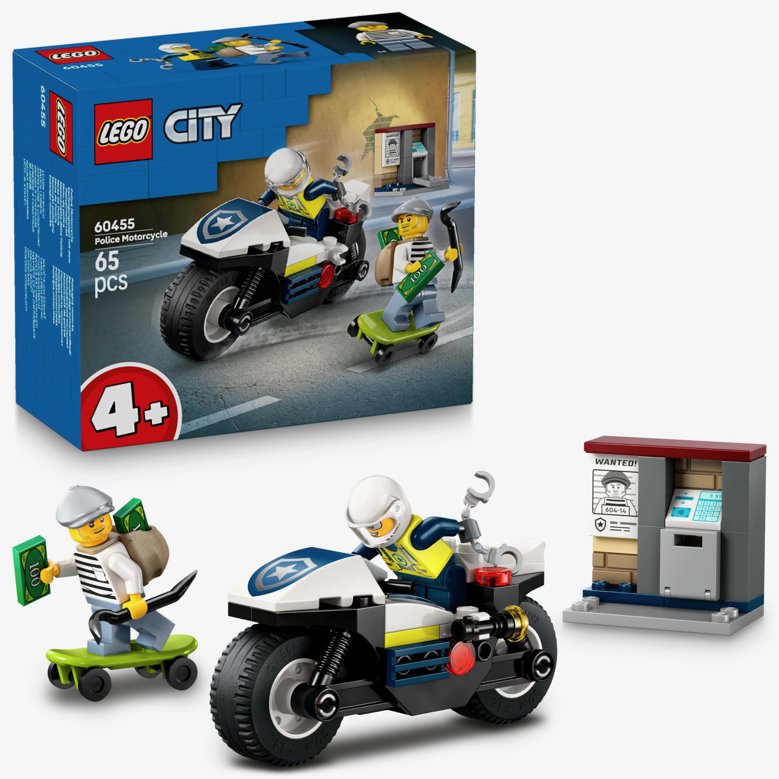 Lego 60455, City Persecución en Moto de Policía
