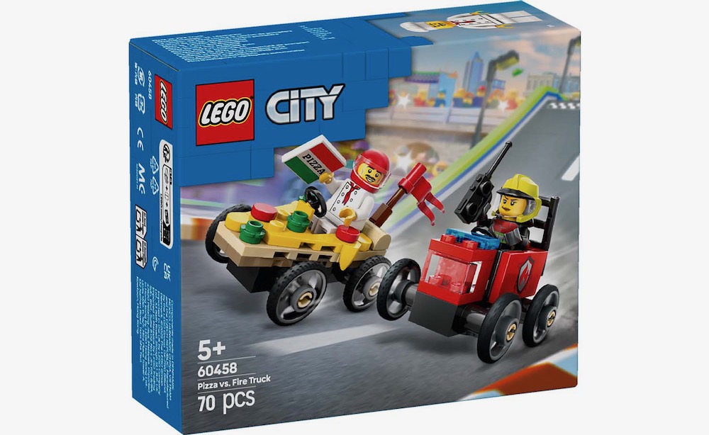 Lego 60458, City Pack de Coches de Carreras: Pizza