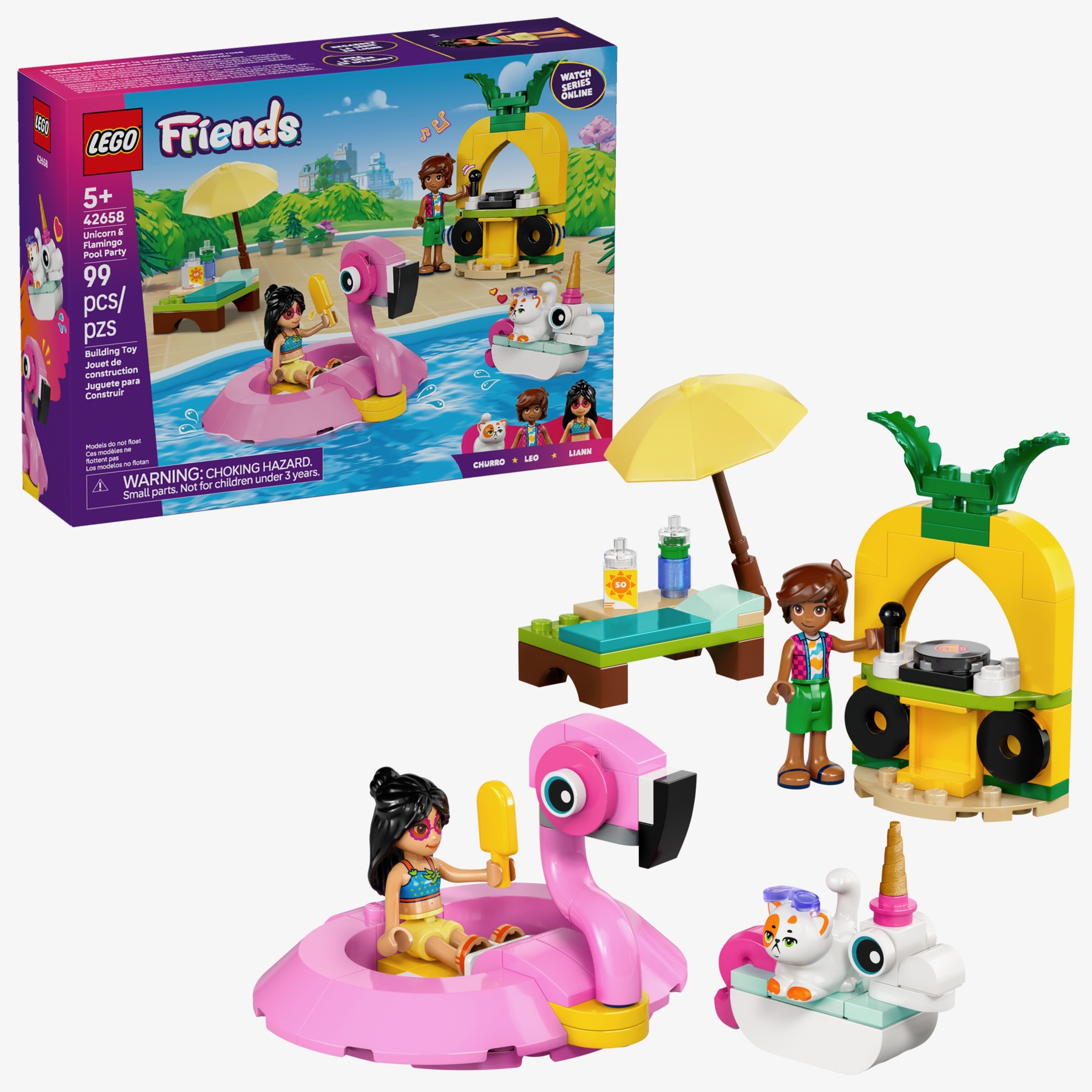 LEGO Friends, Fiesta en la Piscina con Flamenco y