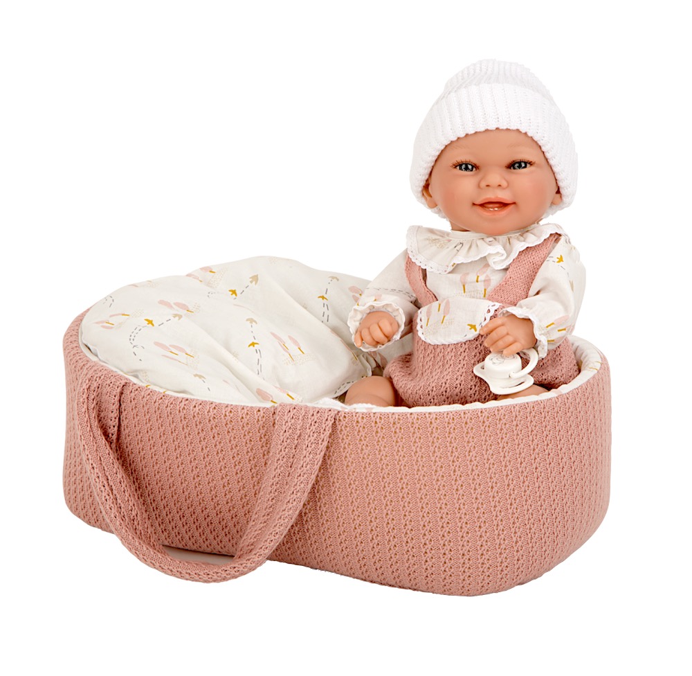 ELEGANCE 33 CM BABYTO ROSA C/CAPAZO (Cuerpo vinyl,
